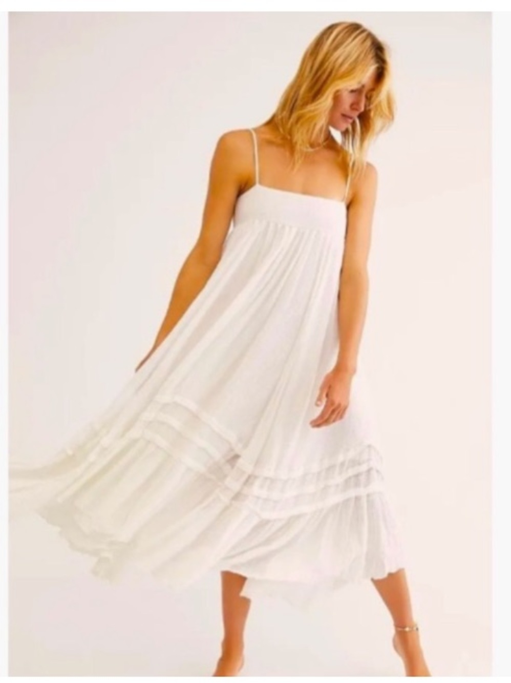 NWT! š Free People Santorini Gauze Maxi Dress. - Picture 2 of 10